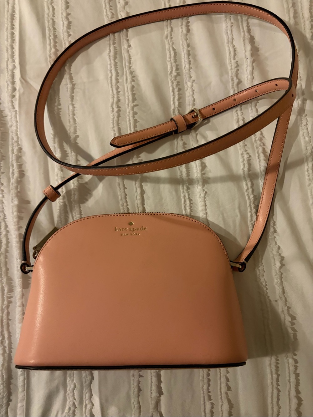 kate spade Peach Blush Leather Dome Crossbody